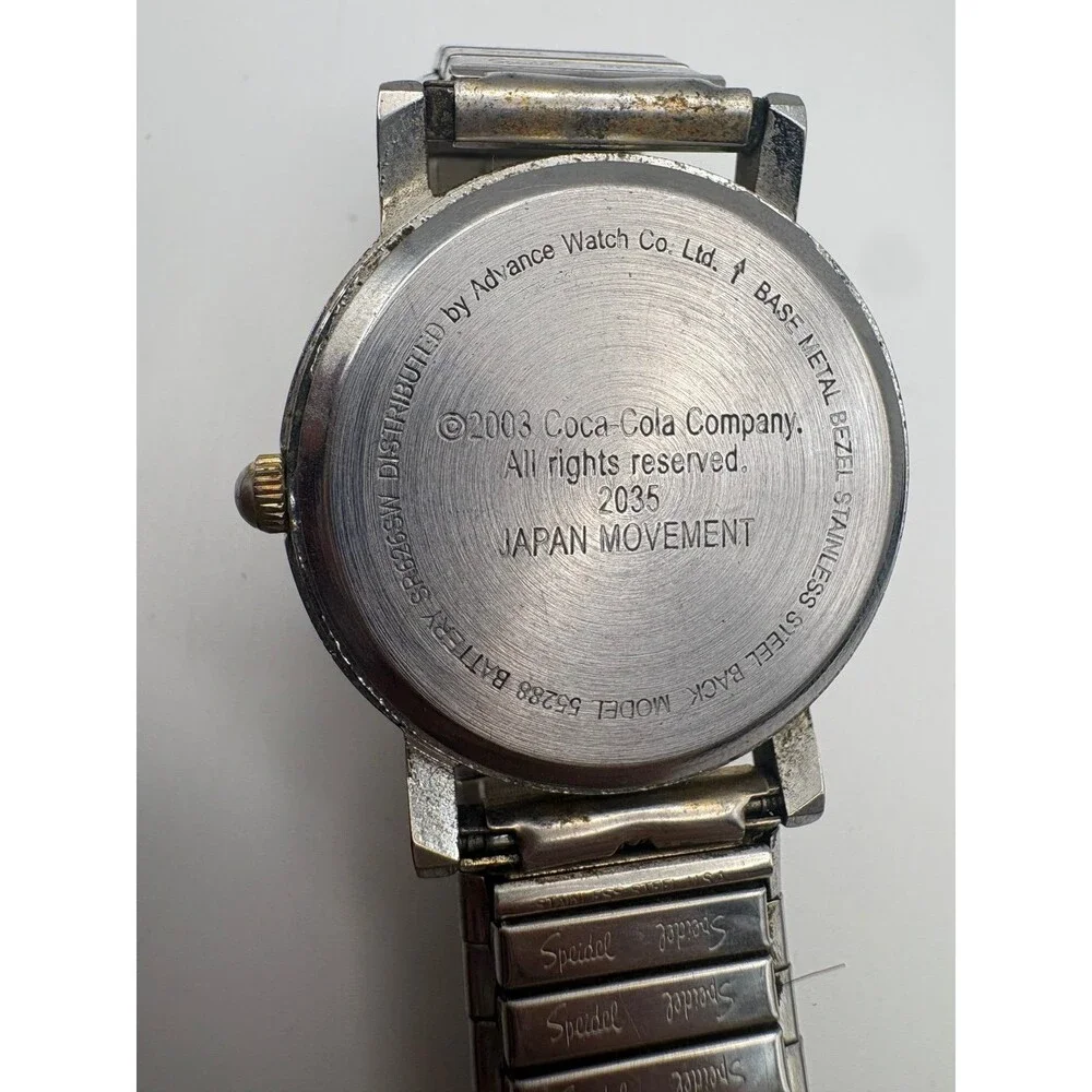 Vintage 2003 Coca-Cola Speidel Expansion Watch Japan Movt 55288